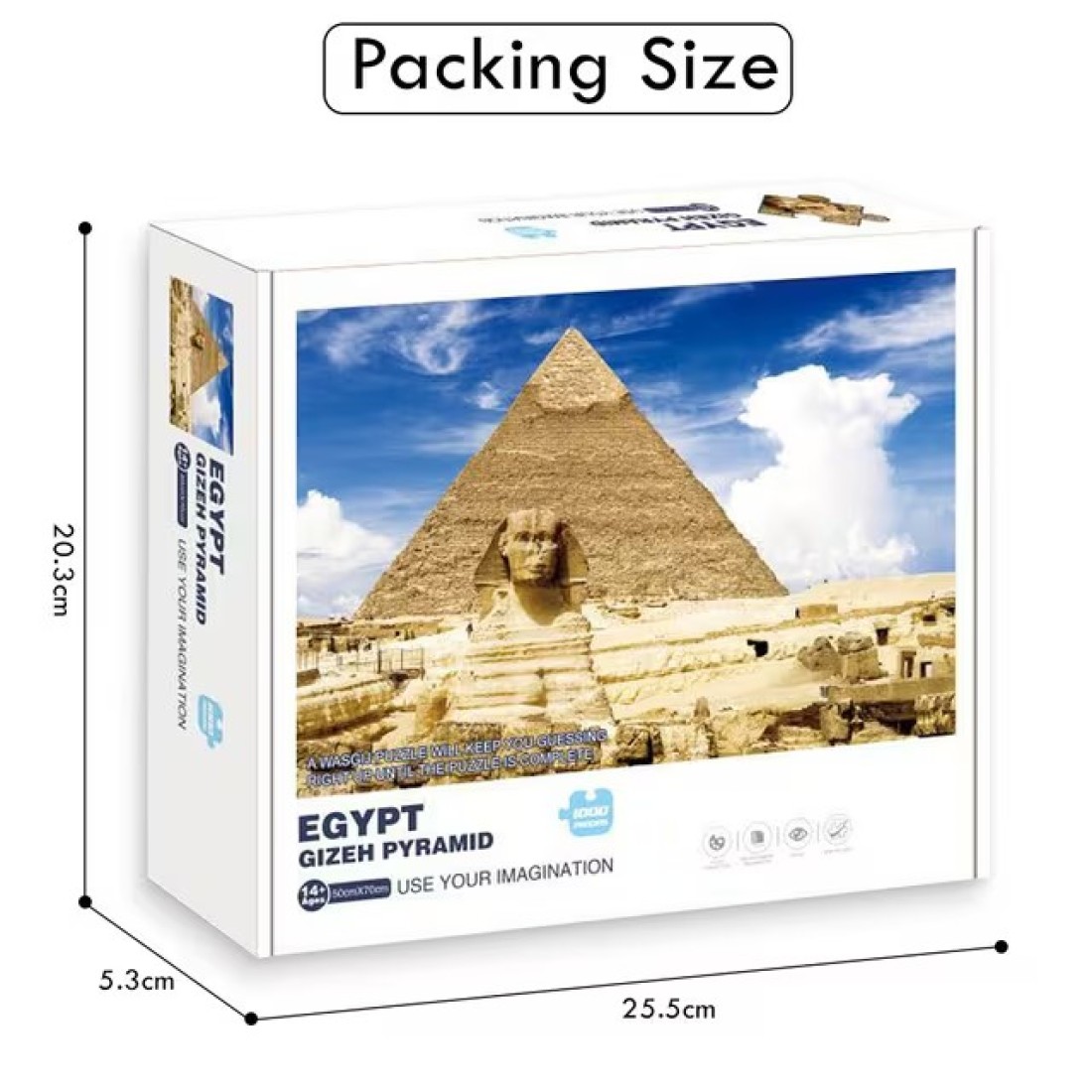 Little Story Jigsaw Puzzle Educational &amp; Fun Game (The Great Pyramid of Giza, Egypt)-1000 pcs