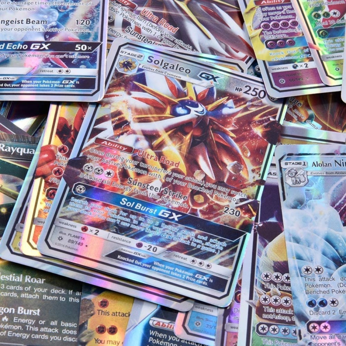Samdone KP111 100-Piece Pokemon EX GX MEGA Trainer Energy Cards