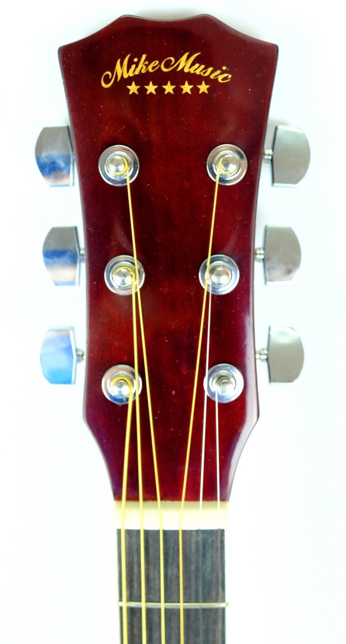 Mike Music 40Inch Acoustic Guitar With Bag And Strap And Extra Strings And Capo And Guitar Picks (40 Inch Glossy, Sunburst)