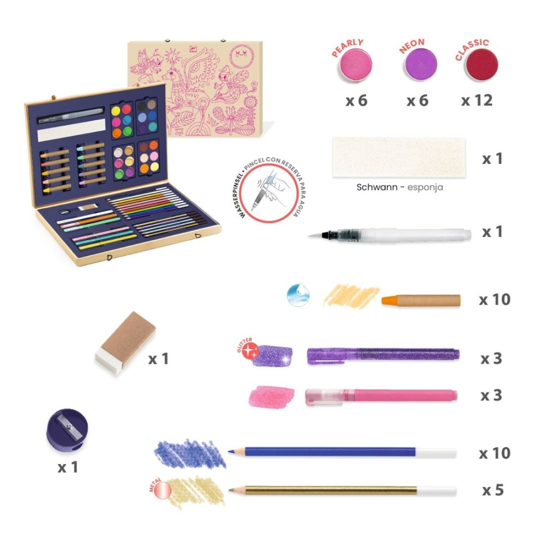 Djeco Sparkling Box Of Colours