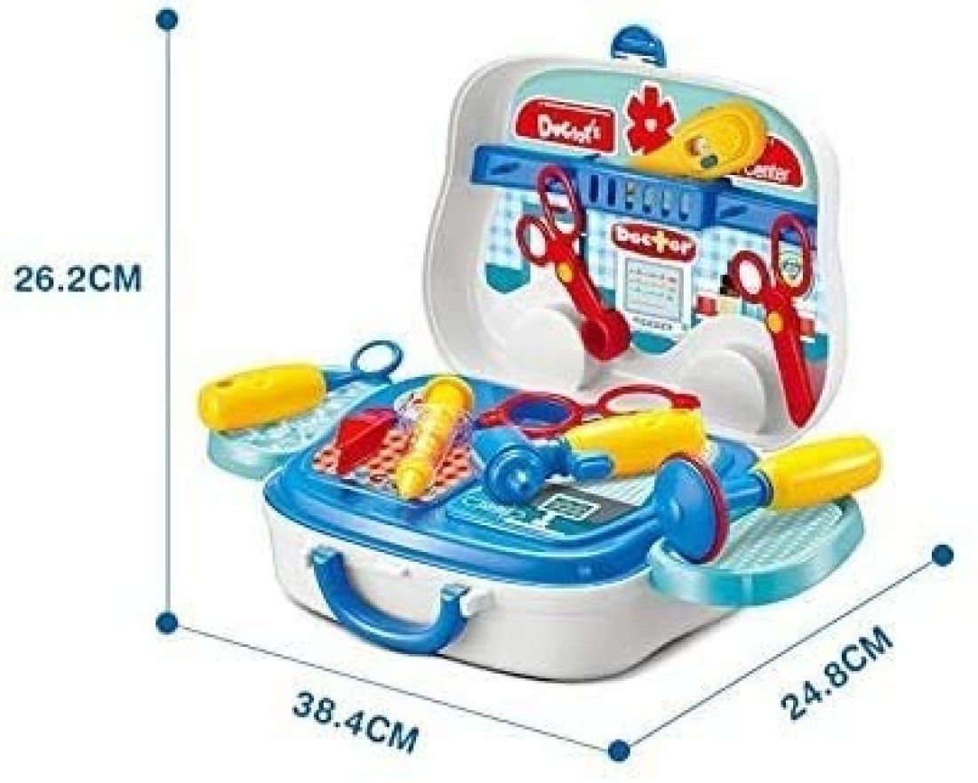 Generic Toys Pretend Play Doctor Set For Kids Medical Kit Nurse Carry Case On Wheels