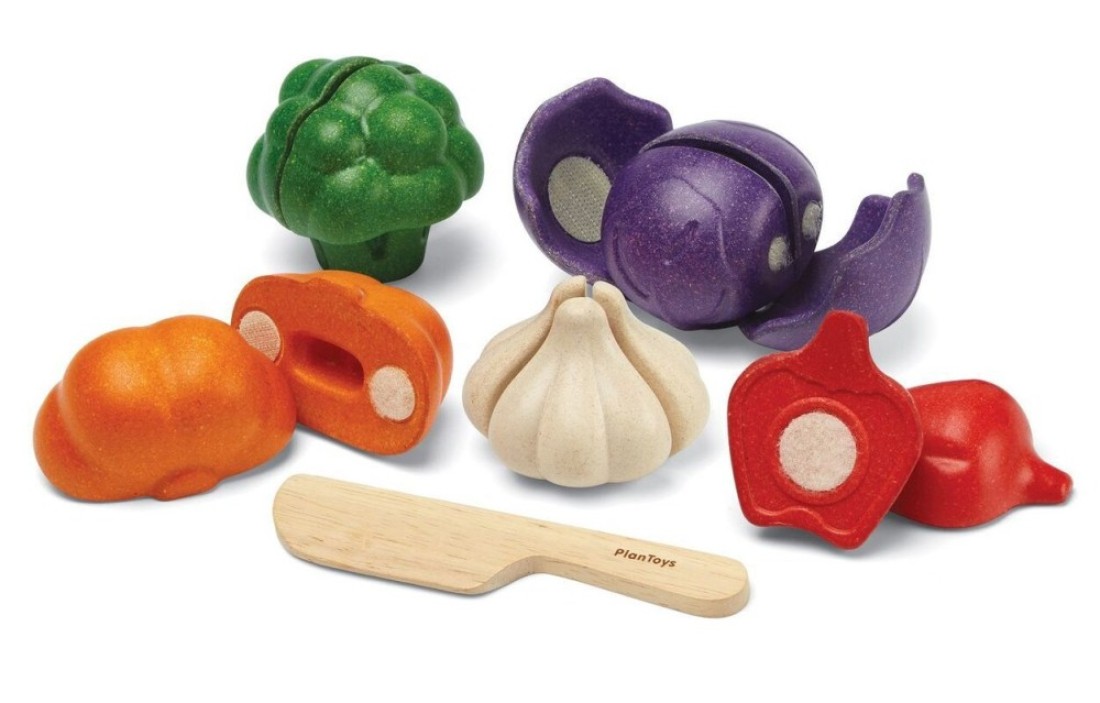 Plantoys Wooden 5 Colors Veggie Set