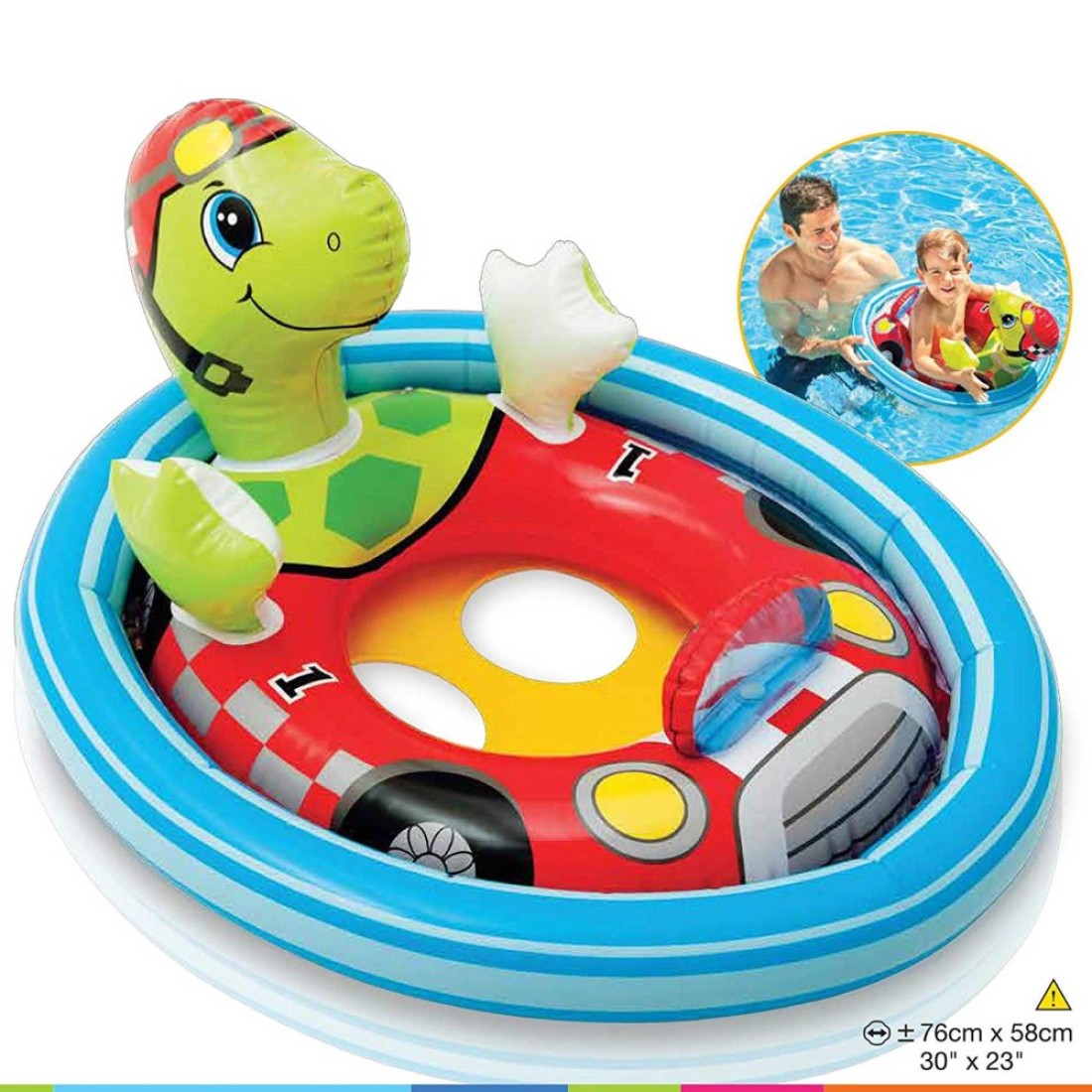 Intex See Me Sit Pool Float Set Multicolour Pack of 3