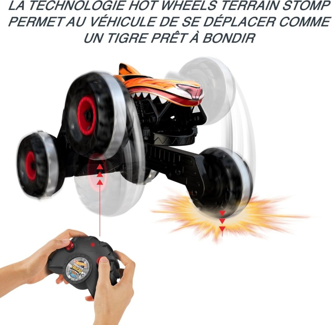 شاحنة هوت ويلز R/C Monster Truck Tiger Shark HGV87

