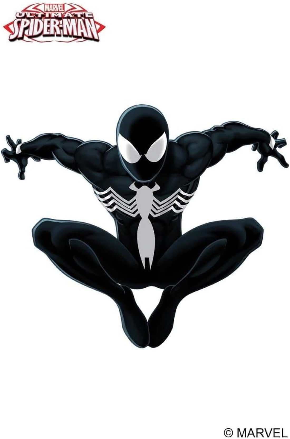 مجسم Spider-Man من سلسلة Titan Hero Series Marvel Ultimate Spider-Man Black Suit Spider-Man - 12 بوصة"
