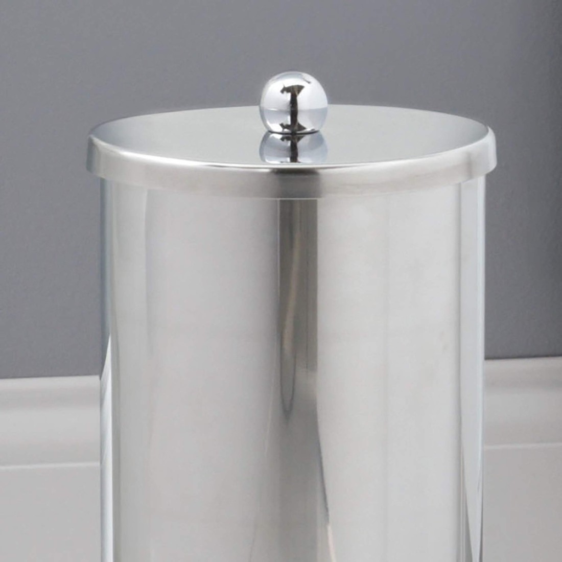 Zenna Home Toilet Paper Storage Holder with Lid Rust Resistant Stainless Steel Enclosed Toilet Paper Holder Holds 3 Rolls Modern Toilet Paper Storage and Tissue Holder Tp Holder for Bathroom