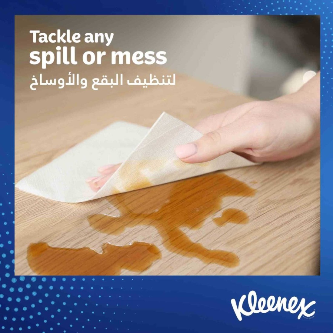Kleenex Multi Purpose Kitchen Tissue Paper Towel 2 PLY 1 Roll x 90 Sheets Absorbent Towels for all Surfaces