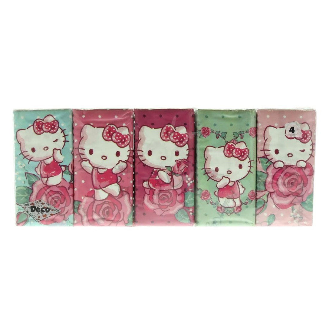 Hello Kitty 4 Ply Pocket Tissues Pack of 10