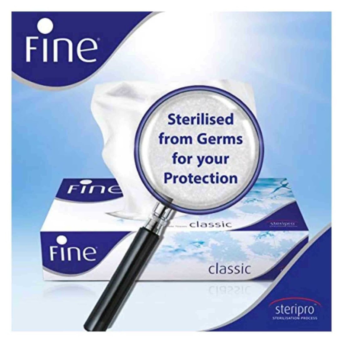Fine 2 Ply Silver Oud Facial Tissue 120 Sheets 1 PCS