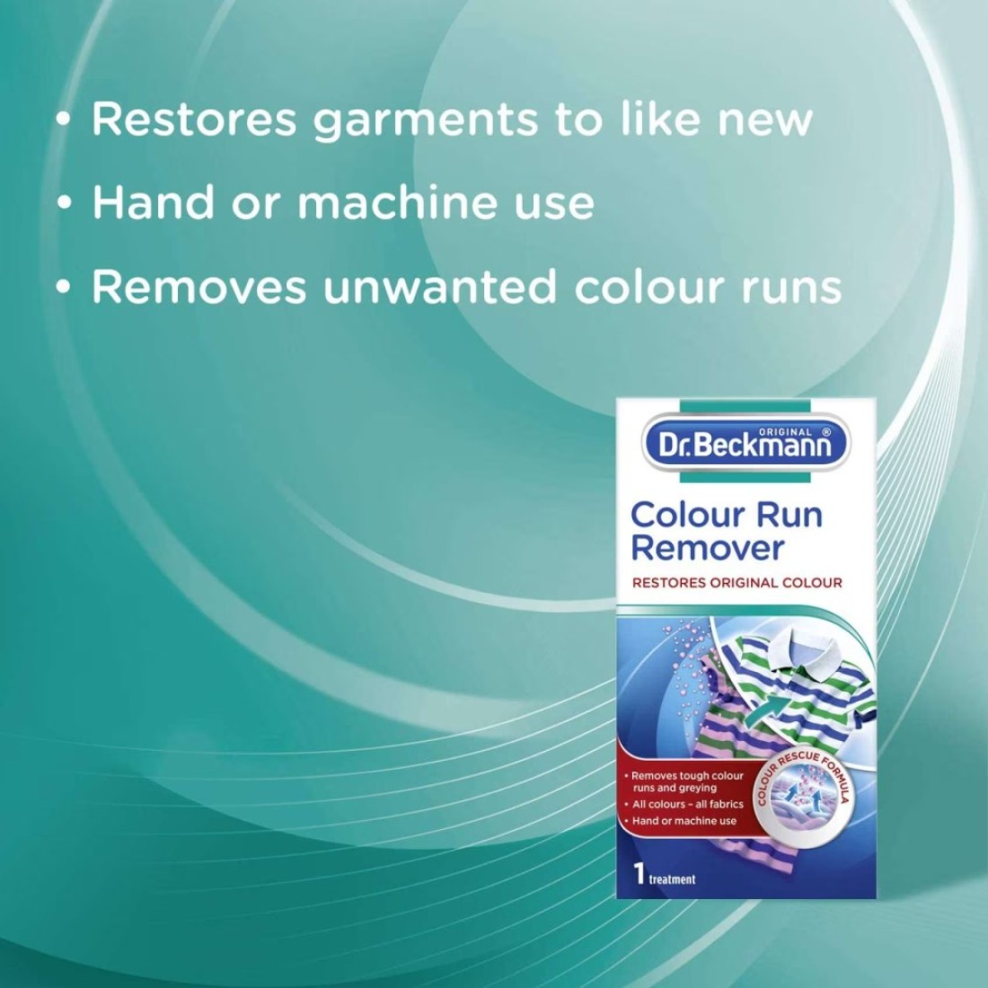 Dr.Beckmann Colour Run Remover White 75g Pack of 2