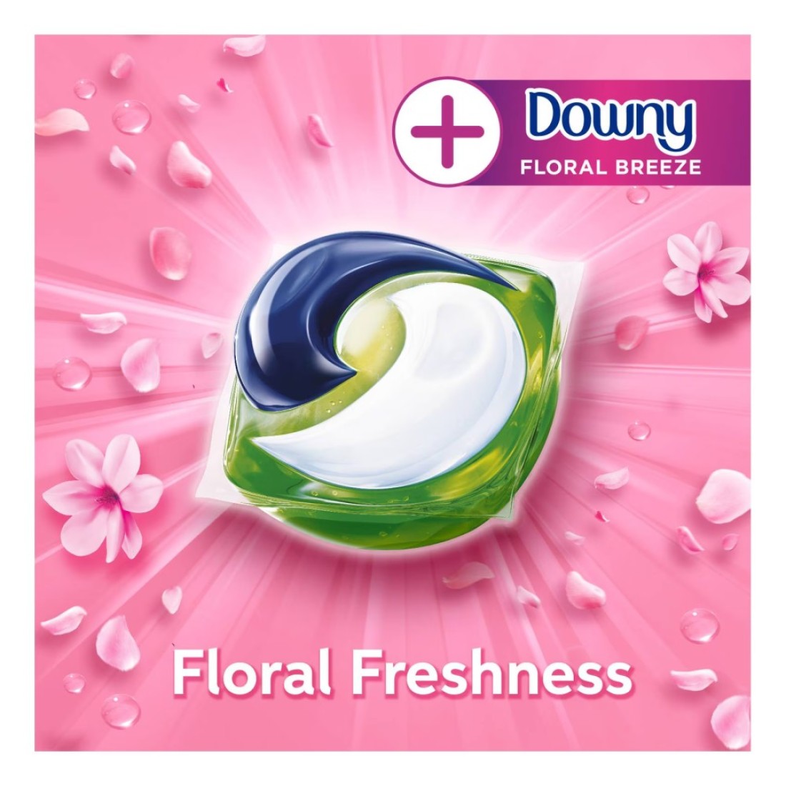 Ariel All-in-1 Pods Capsules Downy Floral Breeze 15 Pods Pack of 4