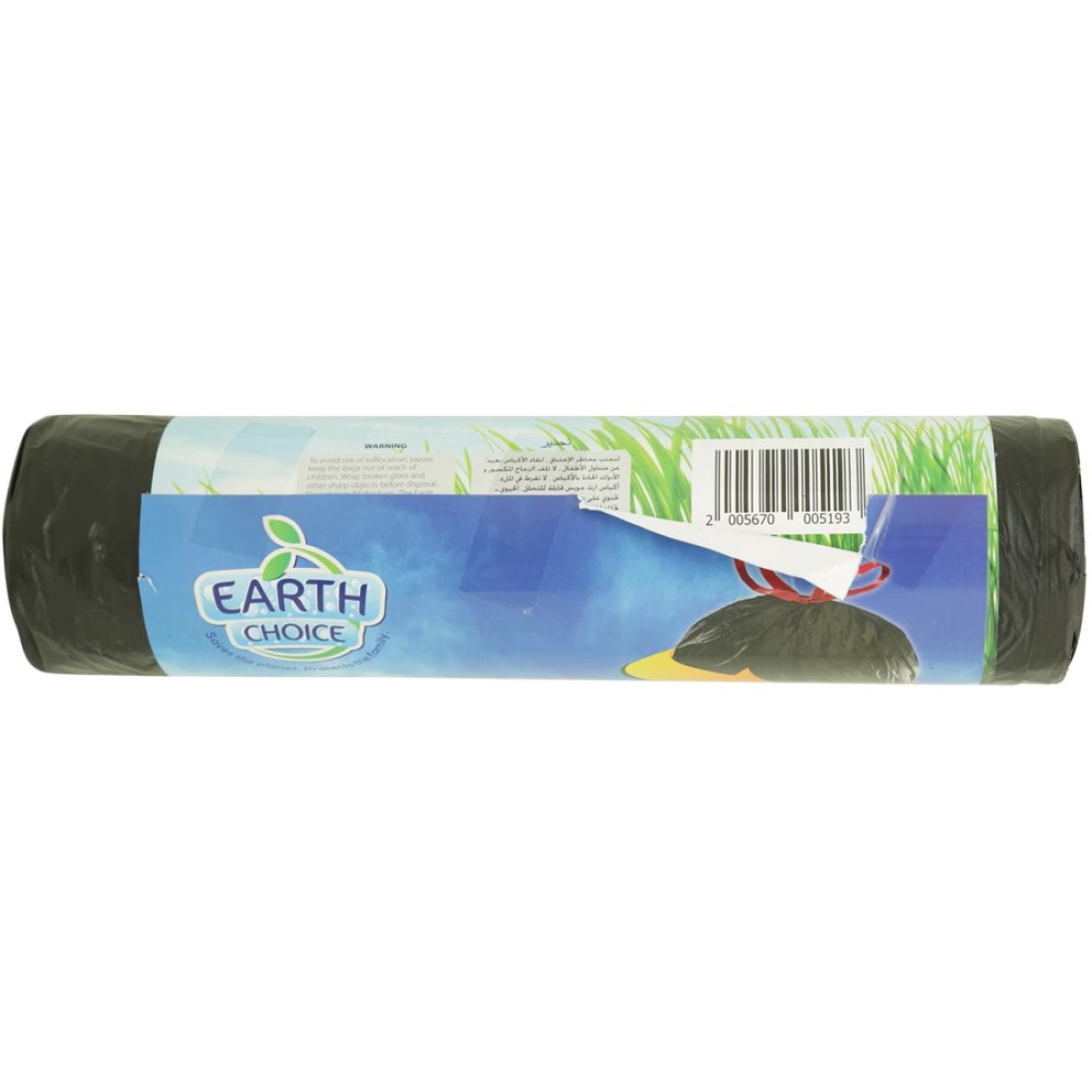 Earth Choice Quick Tie Drawstring Black 15 Garbage Bags