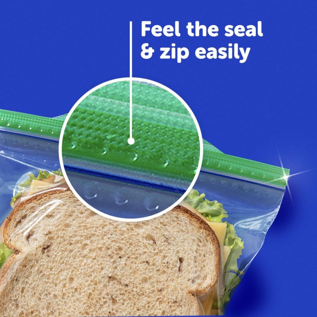 Ziploc Sandwich and Snack Bags with EasyGuide Texture Plastic Storage Bags with Grip n Seal Technology 280 Bags Total