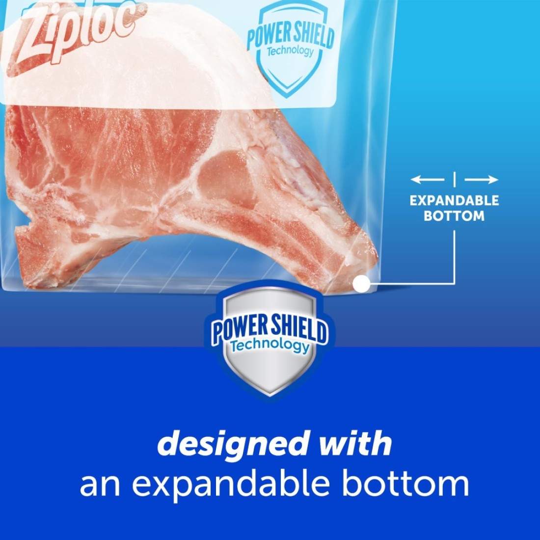 Ziploc Gallon Food Storage Freezer Slider Bags Power Shield Technology for More Durability 24 Count