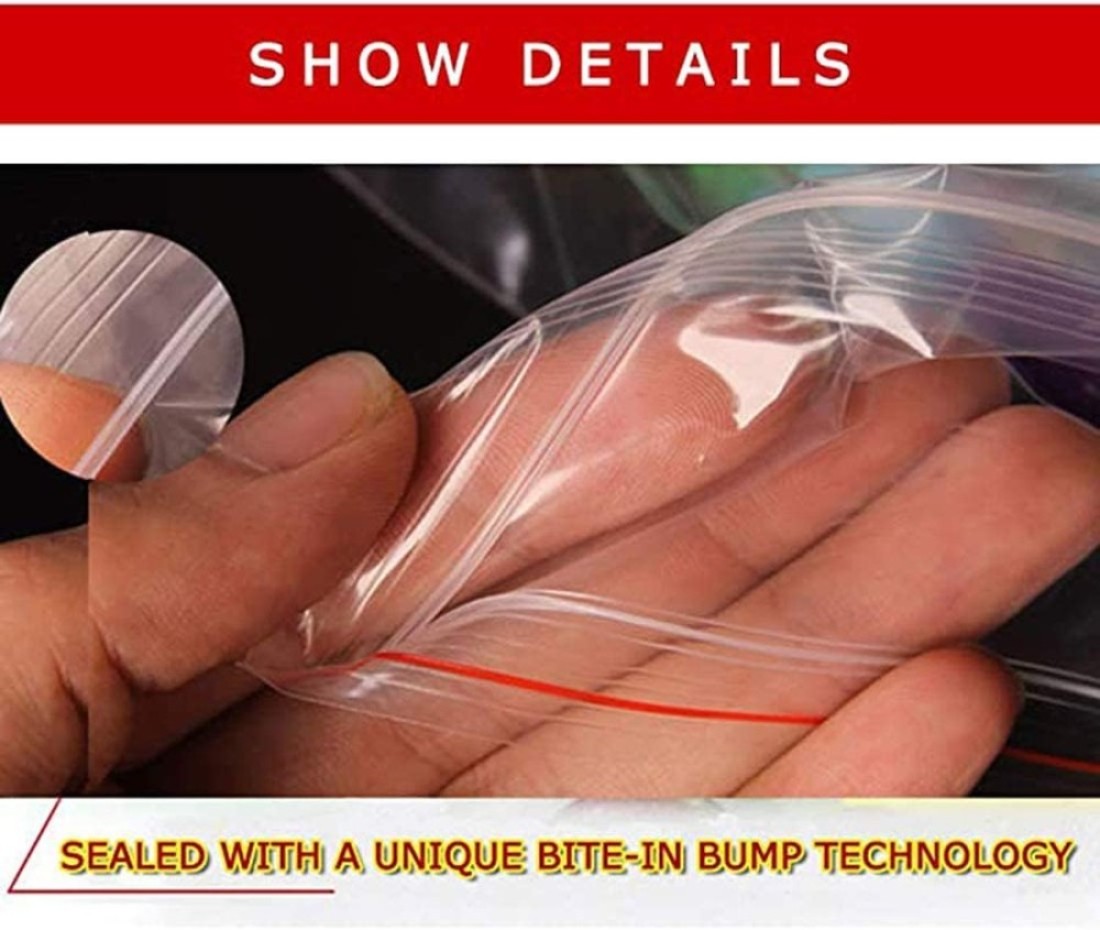 Lavish Clear Resealable Plastic Ziplock Storage Bag Size - 30 X 40 cm, [100-Units]