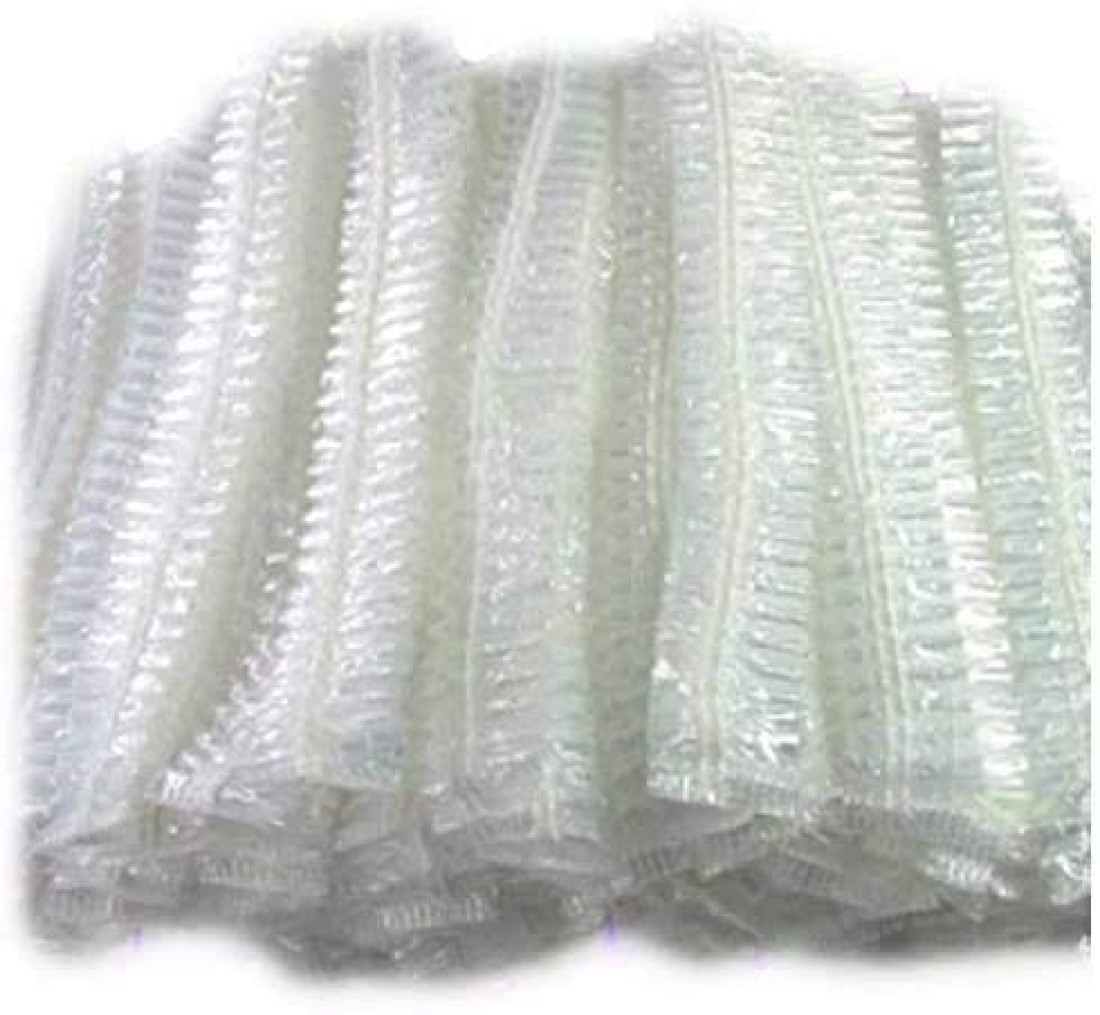 Generic-CK763 Disposable Waterproof Shower Cap- 100pcs