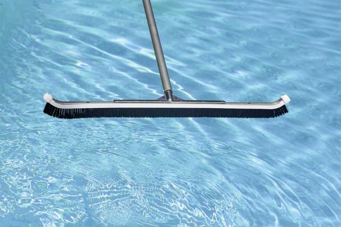 Poolmaster 36Inch AluminumBack Swimming Pool Brush Commercial Collection