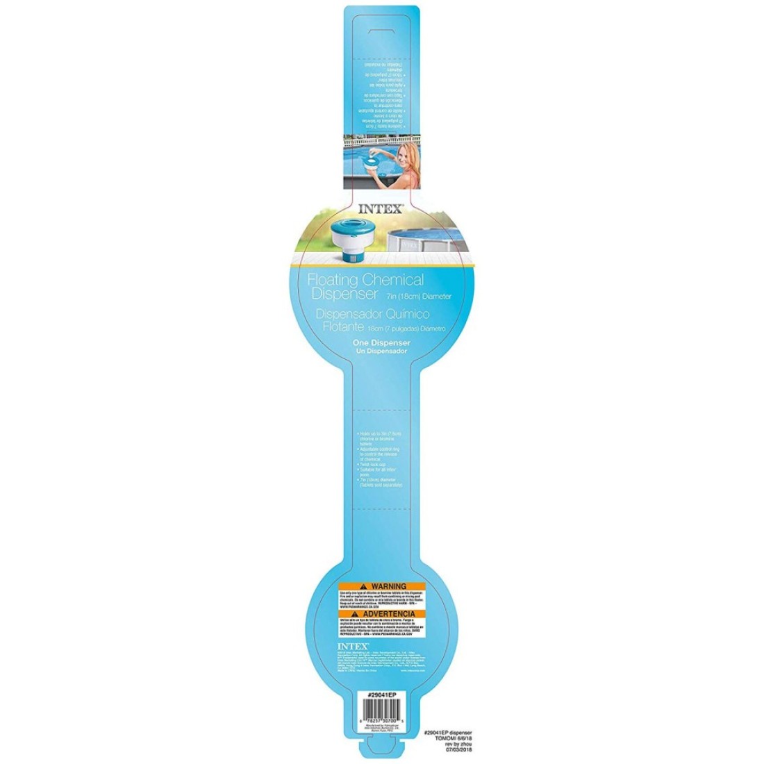 Intex Floating Chemical Pools Dispenser 7inch Multicolour