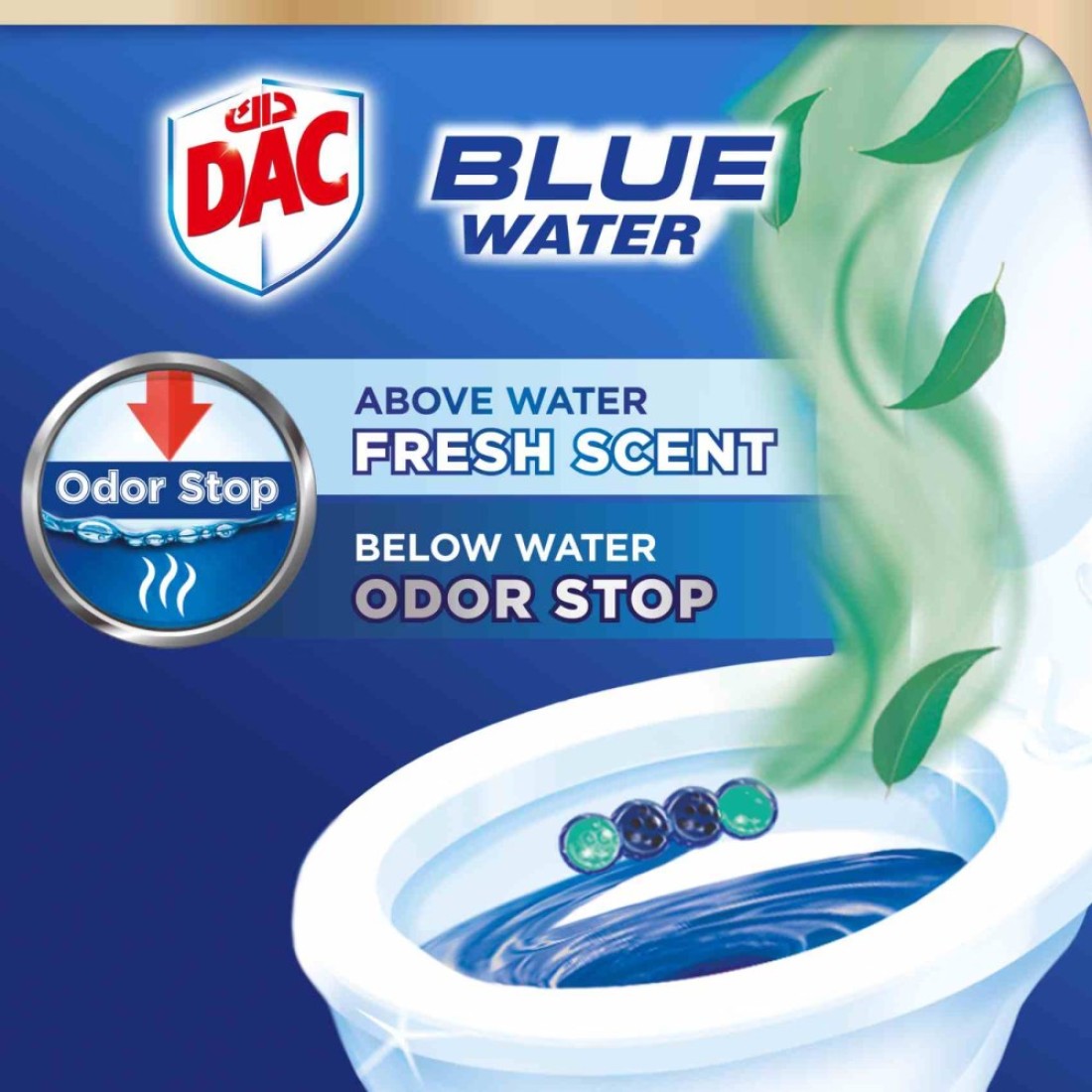 Dac Blue Active Toilet Rim Block Eucalyptus 50g