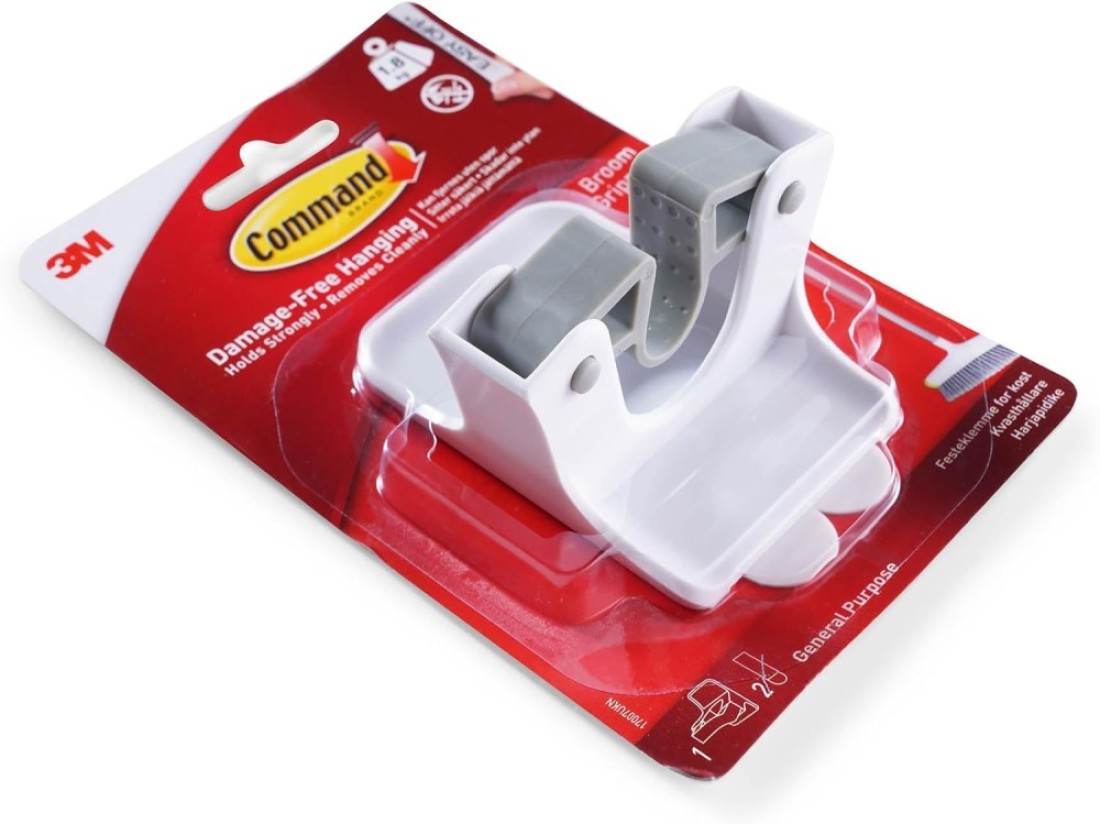 Pan Home 3M Command Broom Gripper - White