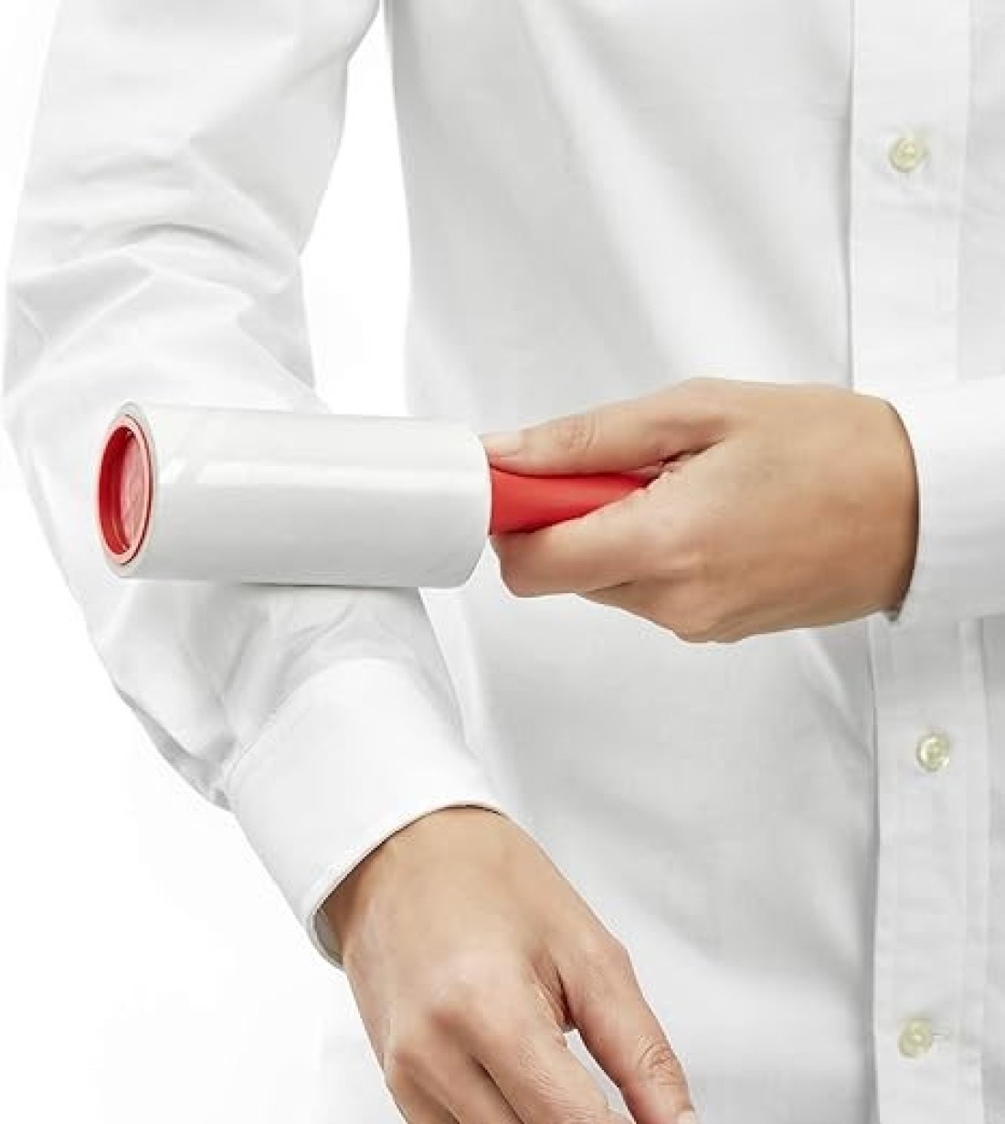 Lint Roller Clothes Brush, Pet Hair Remover, Value Pack/3 Rollers, RED,