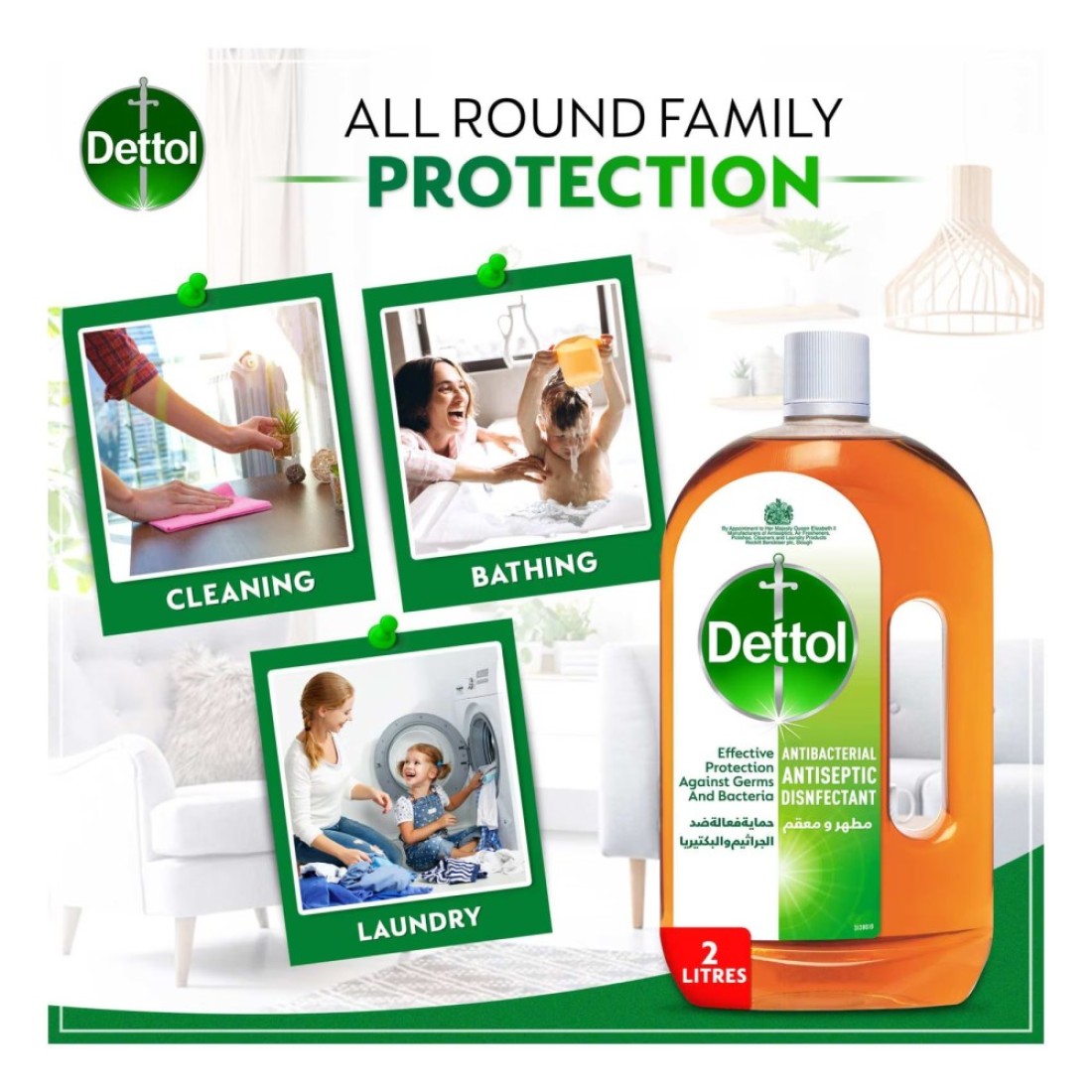 Dettol Original Anti-Bacterial Antiseptic Disinfectant 2L
