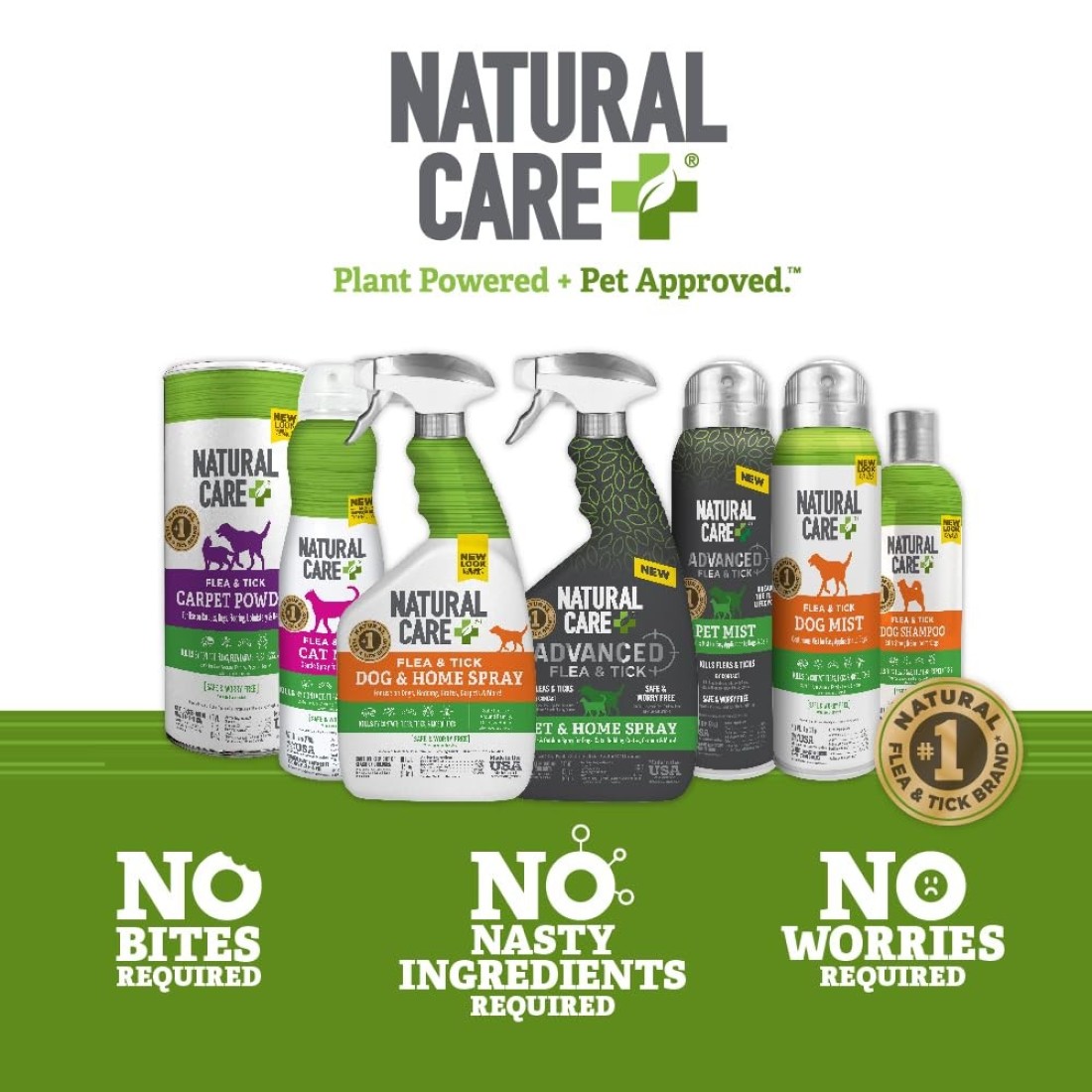 Natural Care Flea and Tick Carpet Powder Flea Treatment for Rugs Carpet or Pet Bedding 81 Ounce Canister