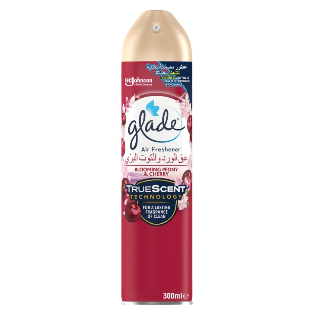 Glade Aerosol 2 Rose 1 Glade Aerosol Peony 300ml Pack of 3