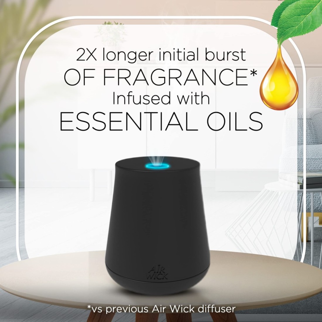 Air Wick Essential Mist Starter Kit Diffuser 1 Refill Lavender and Almond Blossom Air Freshener Essential Oils