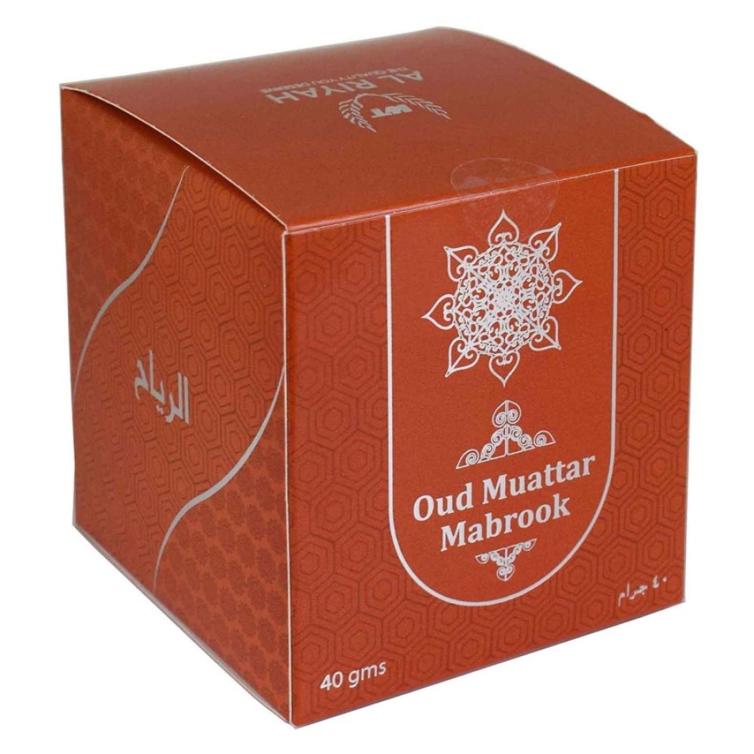 Al Riyah Mabrook Oud Muattar 40g Black And Orange