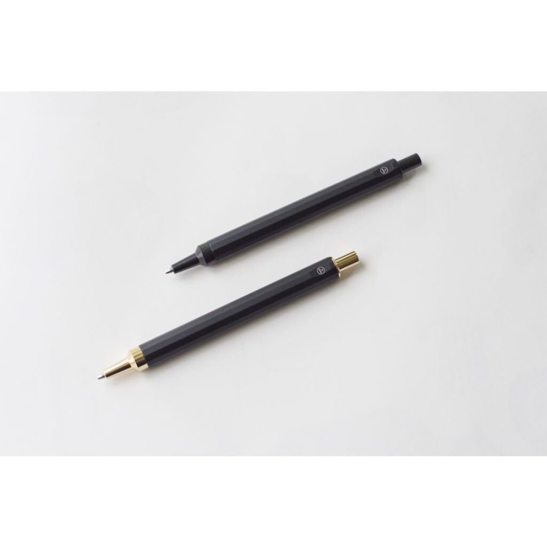 HMM Pencil 07mm Mechanical Lead Pencil for Office School Ideal for Drawing Writing Drafting Balanced Durable Aluminum Brass Design Black Gold