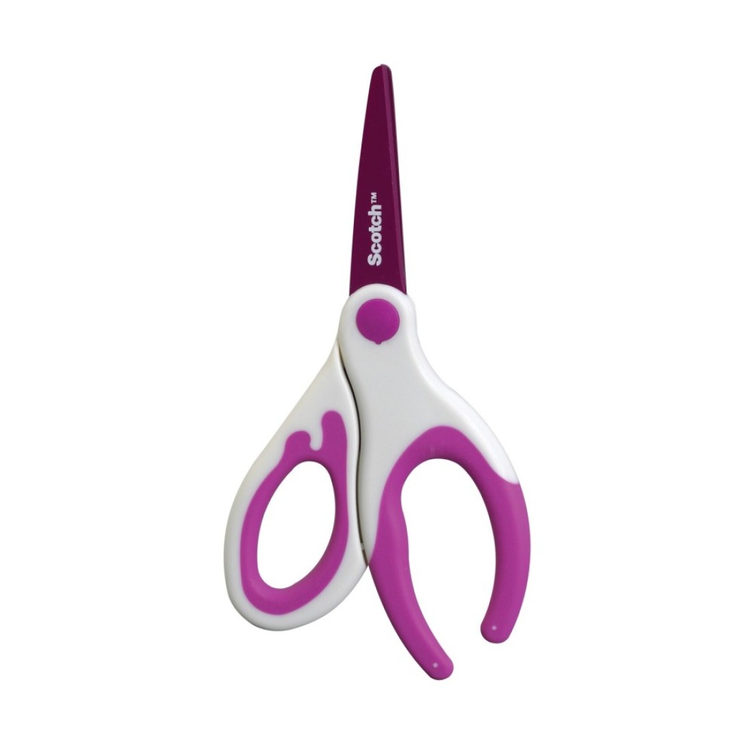 Scotch Designer Scissors 1581DS-Green. Stainless steel blade, 8 in (20cm). 1 scissor/card