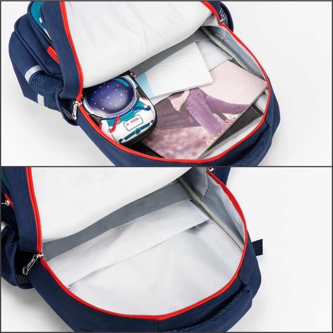 Eazy Kids - School Bag wt Trolley, Blue