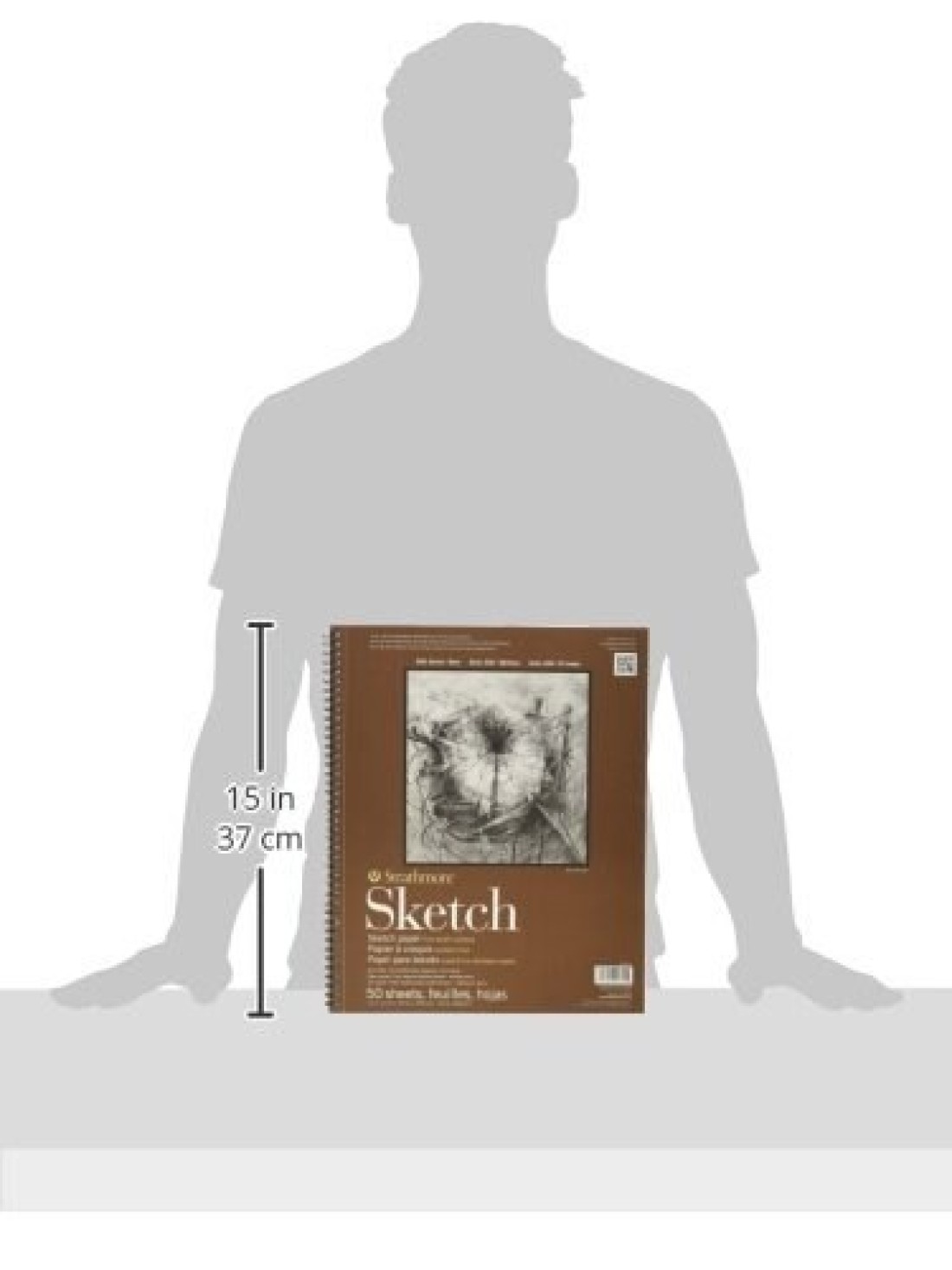 Strathmore 400 Series Sketch Pad 11x14 inch 100 Sheets Artist Sketchbook for Drawing Illustration Art Class Students