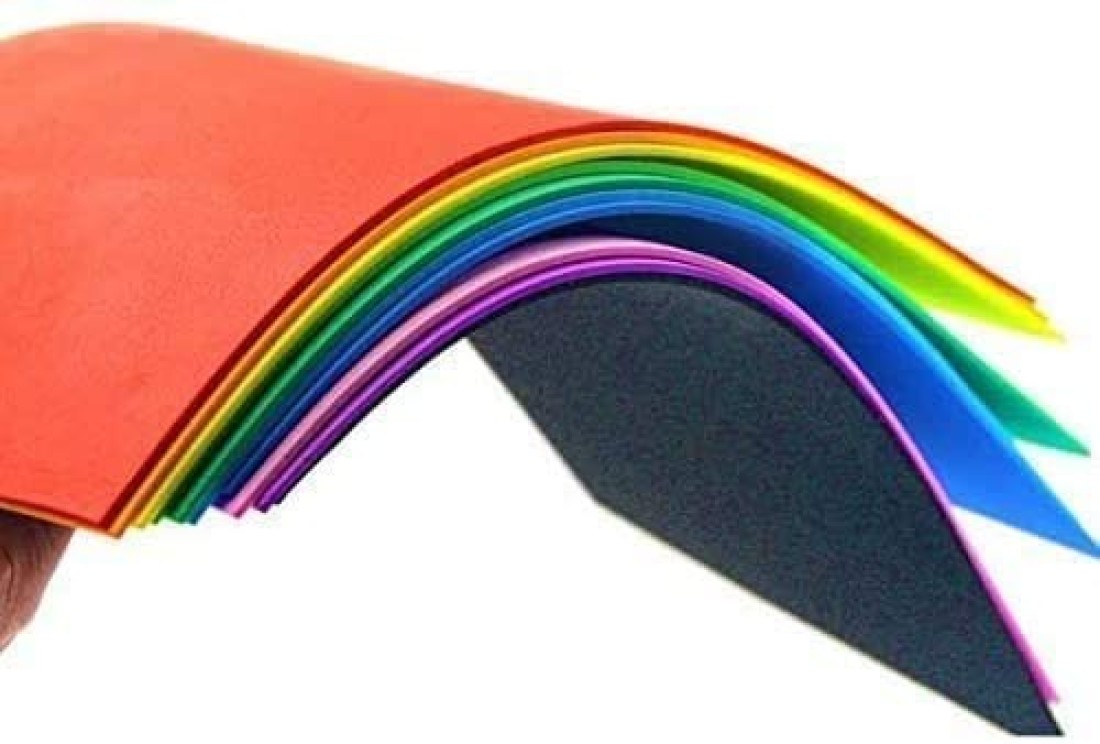 10 PCS Sadaf Eva Foam Sheets 2MM A4 Mix