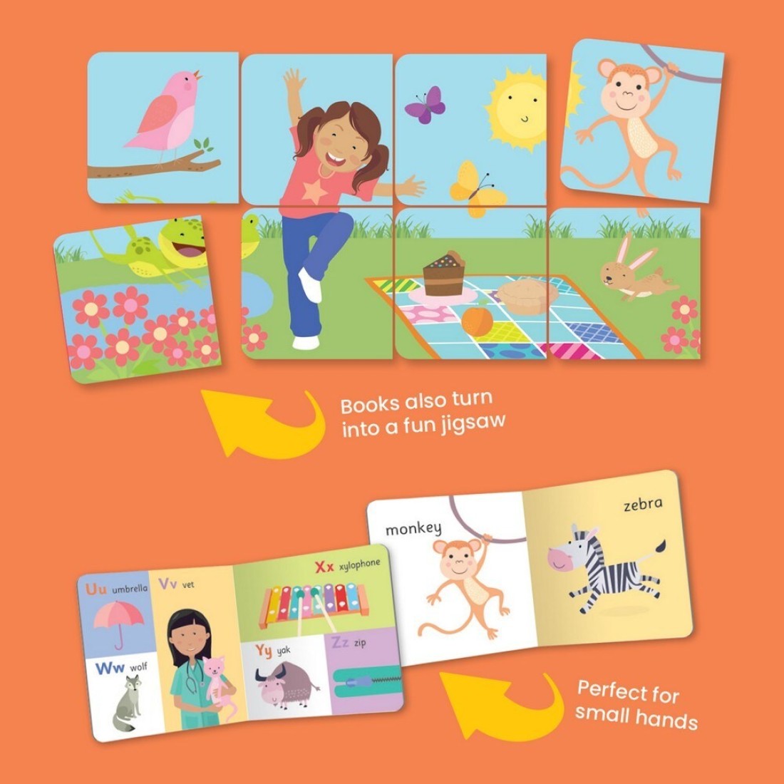 Hinkler Junior Explorers First Words Learning Library - Early Learning Books for Kids, Educational Word Recognition Set, Kids&#39; First Words