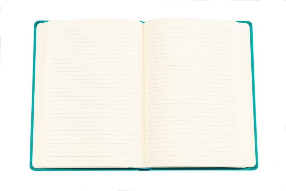 Collins Legacy A5 Hard Cover Notebook, 240 80gsm Ruled Pages - Teal Cover