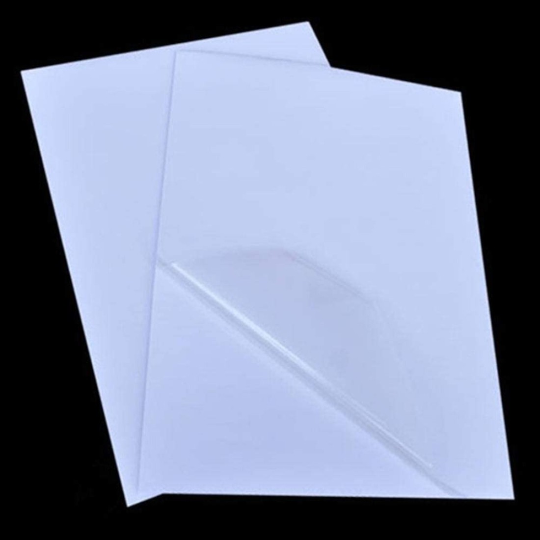 Generic Transparency Clear High Glossy A4 Sticker Labels Synthetic Paper Label Inkjet Clear Label Sheets For Inkjet Printer- 50 Sheets Pack [Ebos-St026B]