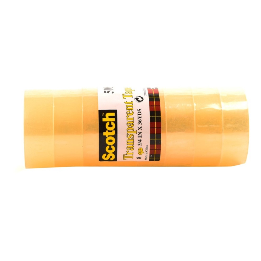 Scotch Transparent Tape 508 Clear Pack of 8