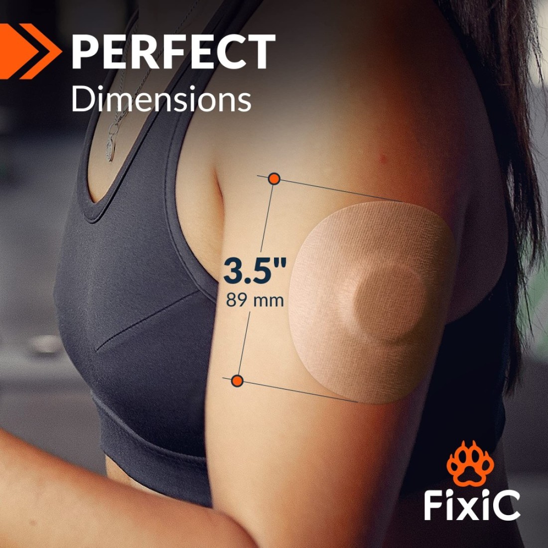 Fixi Adhesive Patches 25 Pack 3 12 Good for Libre 1 2 3 G7 Guardian Waterproof Adhesive Patches Libre Adhesive Covers PreCut The Best Fixation for Your Sensor Tan