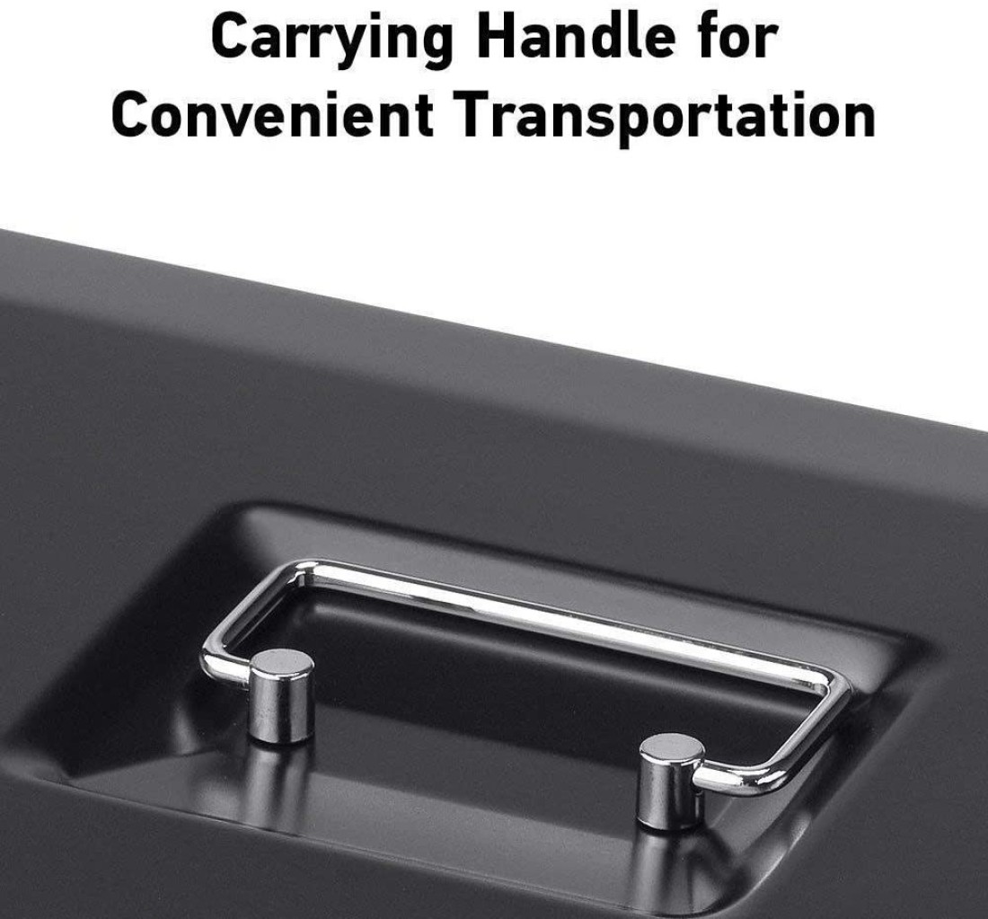 METAL CASH BOX, CASH COIN TRAY AND 2 KEYS SIZE: 150 mm x 120 mm x 80 mm