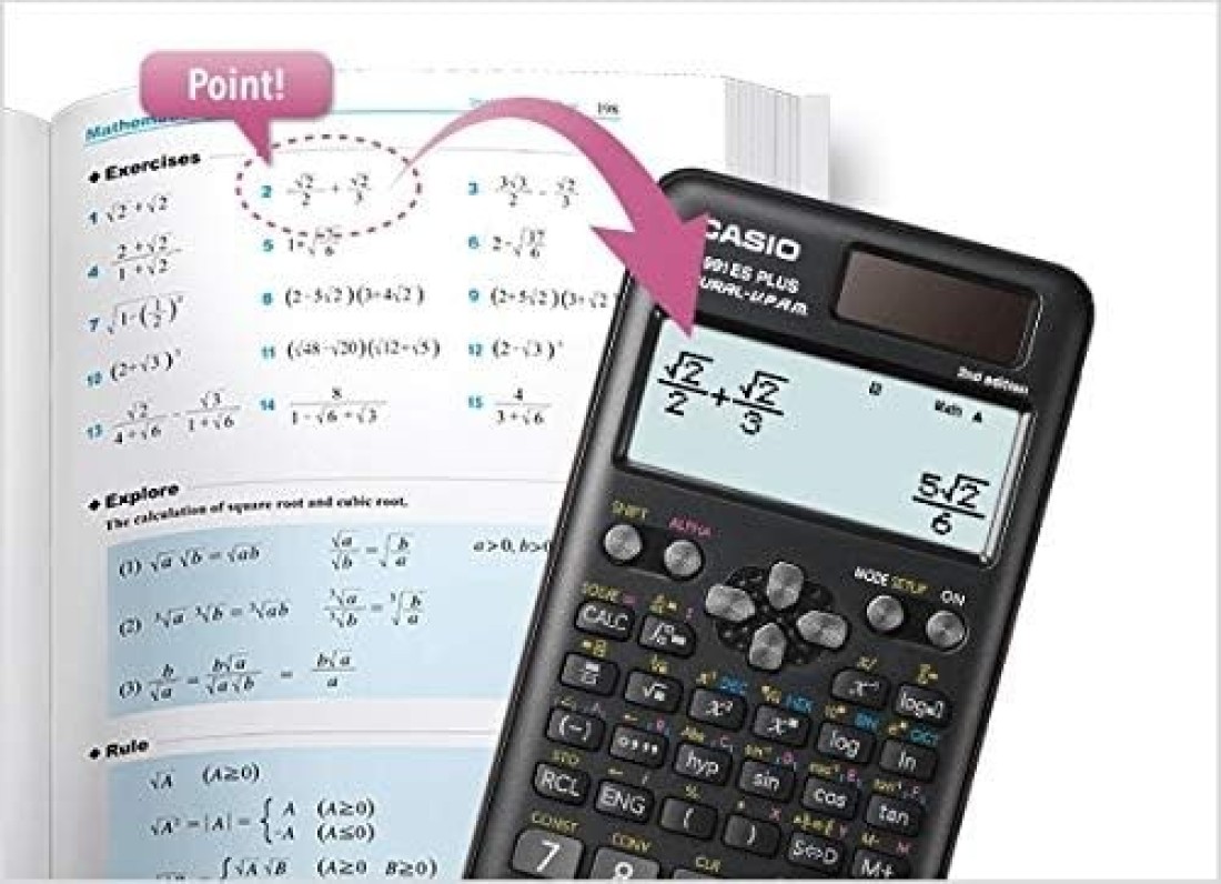 Casio FX-82ESPLUS 2nd Edition CASIO FX-82ES PLUS 2nd Edition Non-programmable Scientific Calculator -
