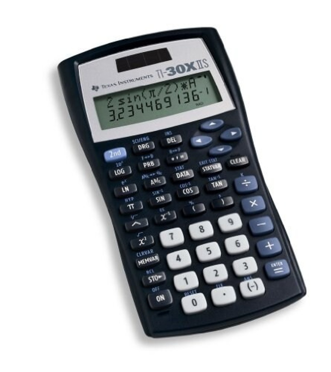 Texas Instruments TI30XIIS Scientific Calculator Black with Blue Accents