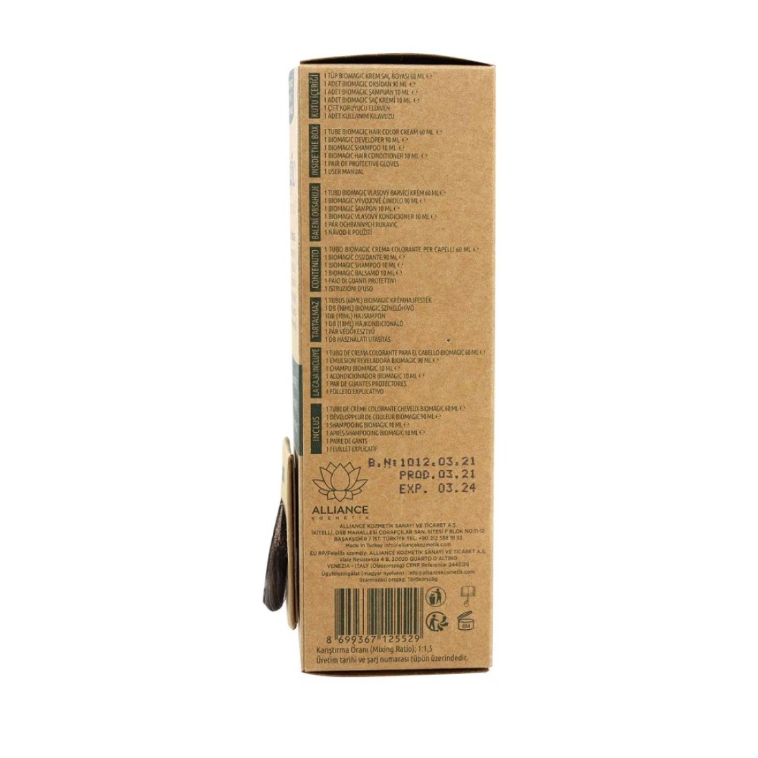 Biomagic Keratin And Argan Oil Hair Colour 4.00 Brown 60ml