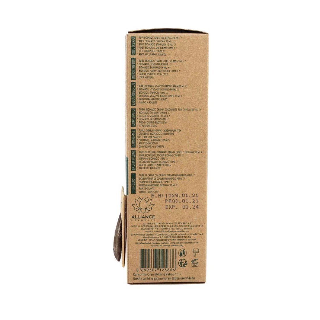 Biomagic Keratin And Argan Oil Hair Colour 55.07 Intense Chocolate Brown 60ml