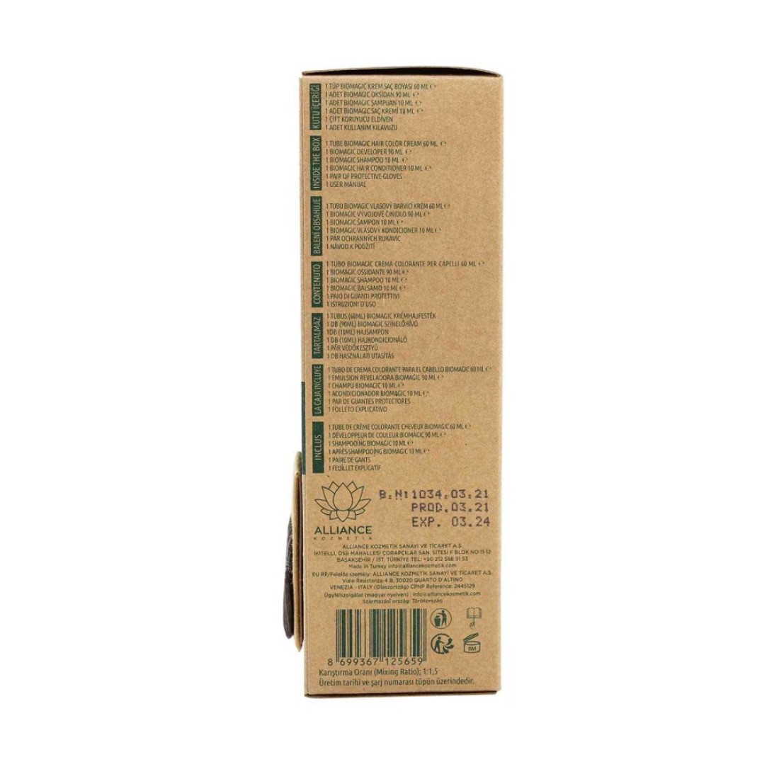 Biomagic Keratin And Argan Oil Hair Colour 44.07 Mocha 60ml