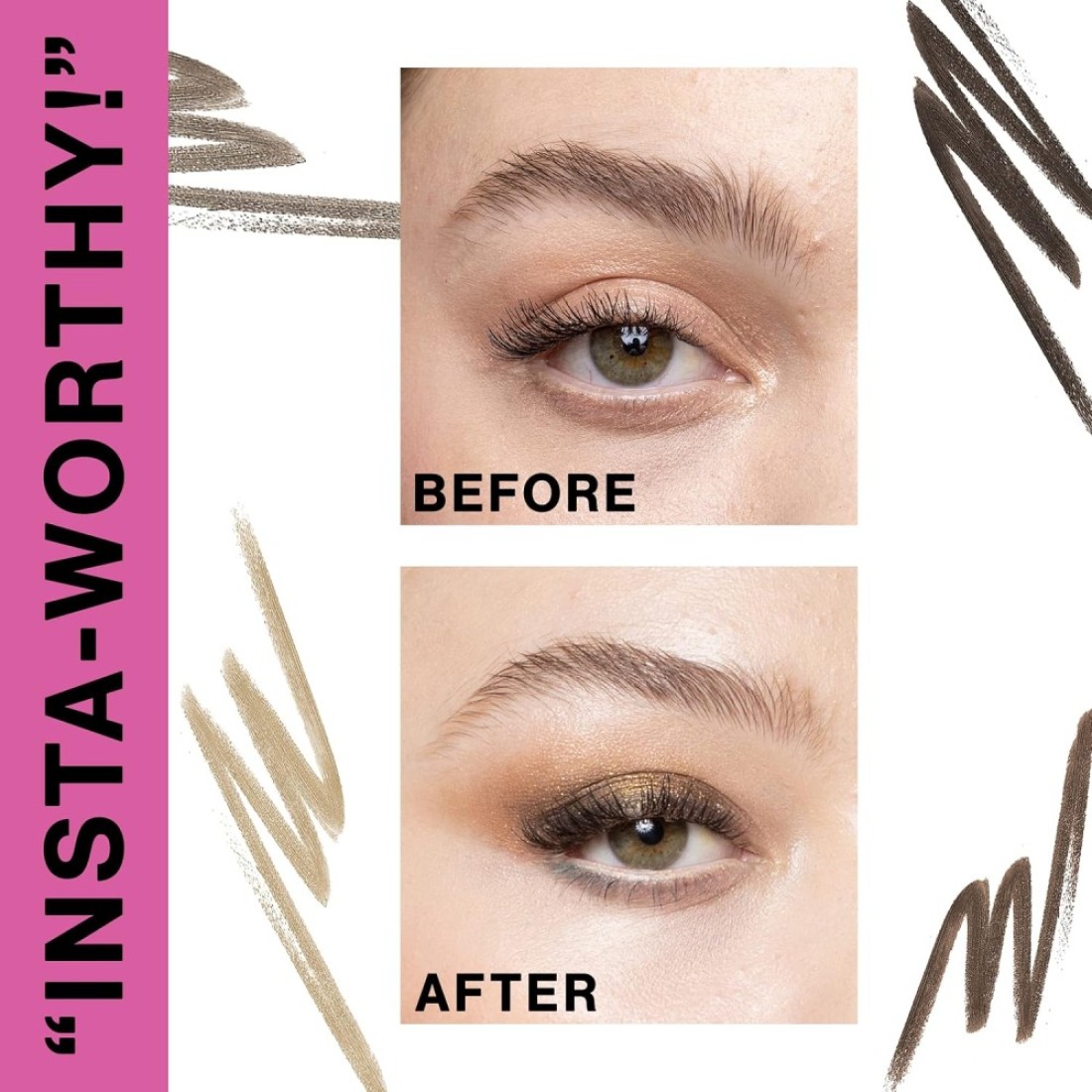 wet n wild Ultimate Eyebrow Retractable Definer Pencil, Dark Brown, Dual-Sided, Fine Tip, Shapes, Defines, Fills Brows Makeup (Pack of 2)