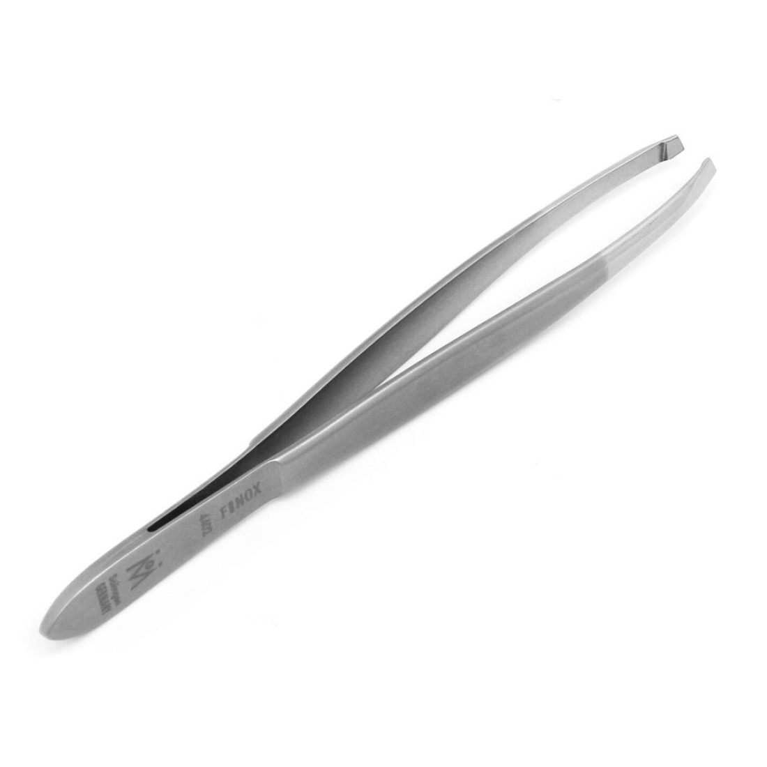 GERMANIKURE Slanted Tweezers in Leather Case Made in Solingen Germany