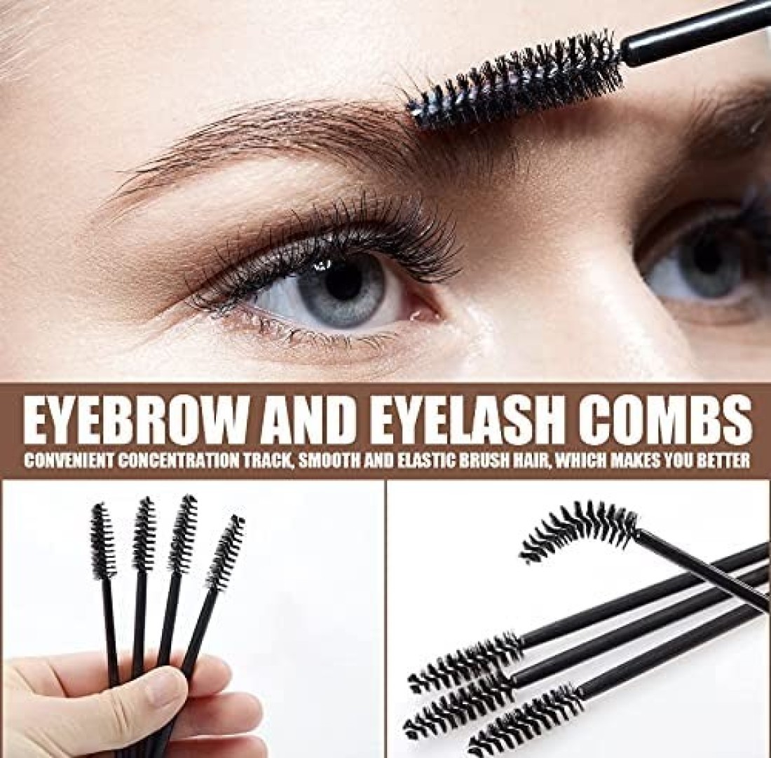 Set Of 2 Eyebrow Stamp Stencil Kit 10PCS One Step Eyebrow Shaping Kit 2 Brushes Professional Brow Powder Waterproof LongLasting Professional Makeup Medium Brown Dark Brown