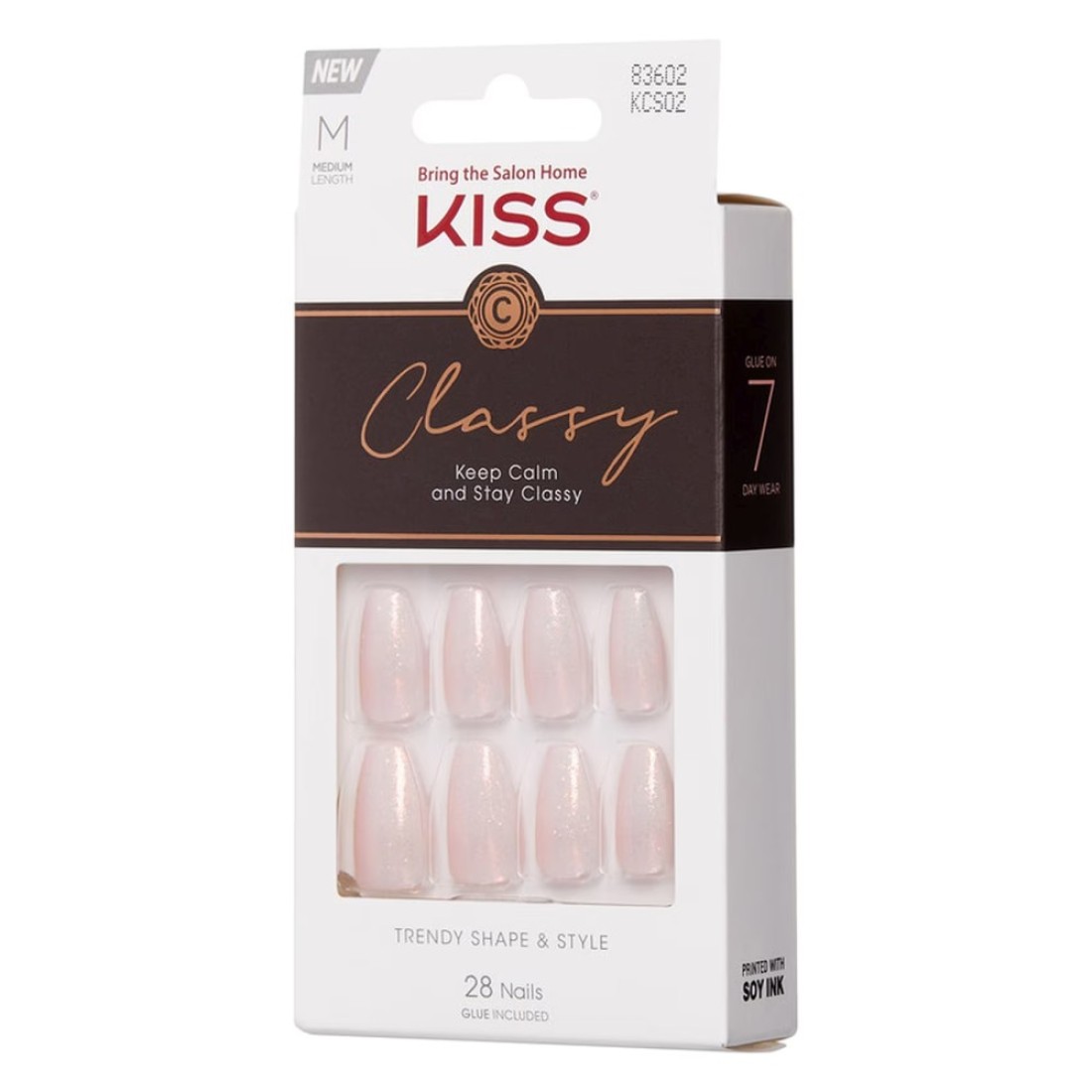 Kiss False Nails KCS02 Multicolour 28 PCS